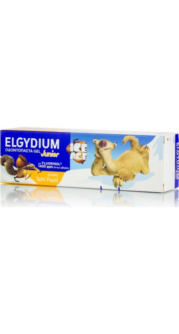 Elgydium Junior, Παιδική Οδοντόπαστα 7-12 ετών, με γεύση Tutti Frutti, 1400ppm, 50ml 