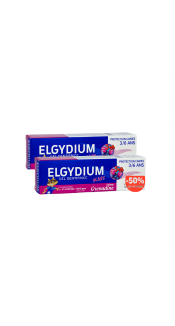 Elgydium Οδοντόκρεμα Παιδική Red Berries, 2x50ml