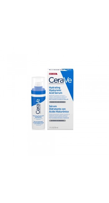 CeraVe Hydrating Hyaluronic Acid Serum Ορός Eνυδάτωσης Προσώπου με Yαλουρονικό Oξύ & 3 Aπαραίτητα Ceramides, 30ml