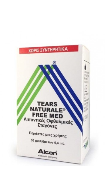 Alcon Tears Naturale Free Med Οφθαλμικές Σταγόνες σε περιέκτες μιας Χρήσης, 30x0.4ml