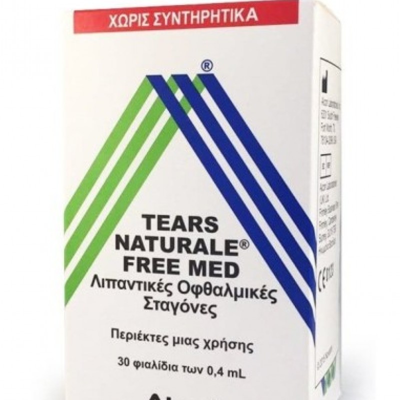 Alcon Tears Naturale Free Med Οφθαλμικές Σταγόνες σε περιέκτες μιας Χρήσης, 30x0.4ml