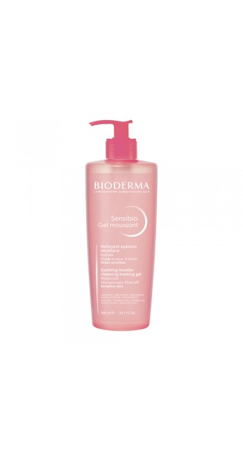 Bioderma Sensibio Gel Moussant Απαλό Τζελ Καθαρισμού & Αφαίρεσης Μακιγιάζ για Ευαίσθητο Δέρμα, 500ml