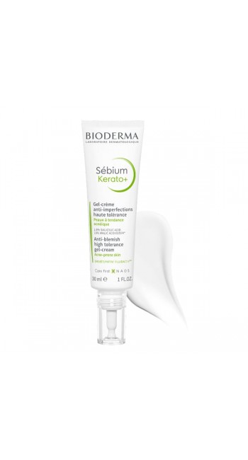 Bioderma Sebium Kerato+ Κρέμα Προσώπου σε Μορφή Τζελ για Επιδερμίδες με Τάση Ακμής, 30ml