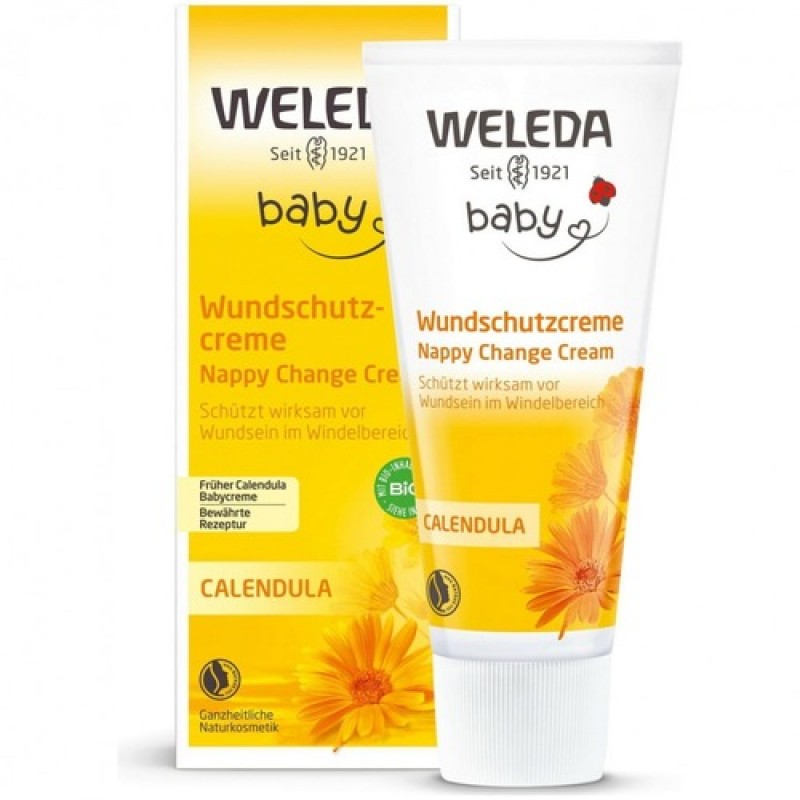 Weleda baby κρέμα καλέντουλας για αλλαγή πάνας, 75ml 