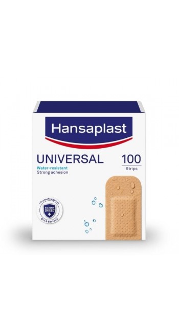 Hansaplast Universal Family Pack Water Resistant Επιθέματα Ανθεκτικά στο Νερό (3,0cm x 7,2cm), 100τεμ