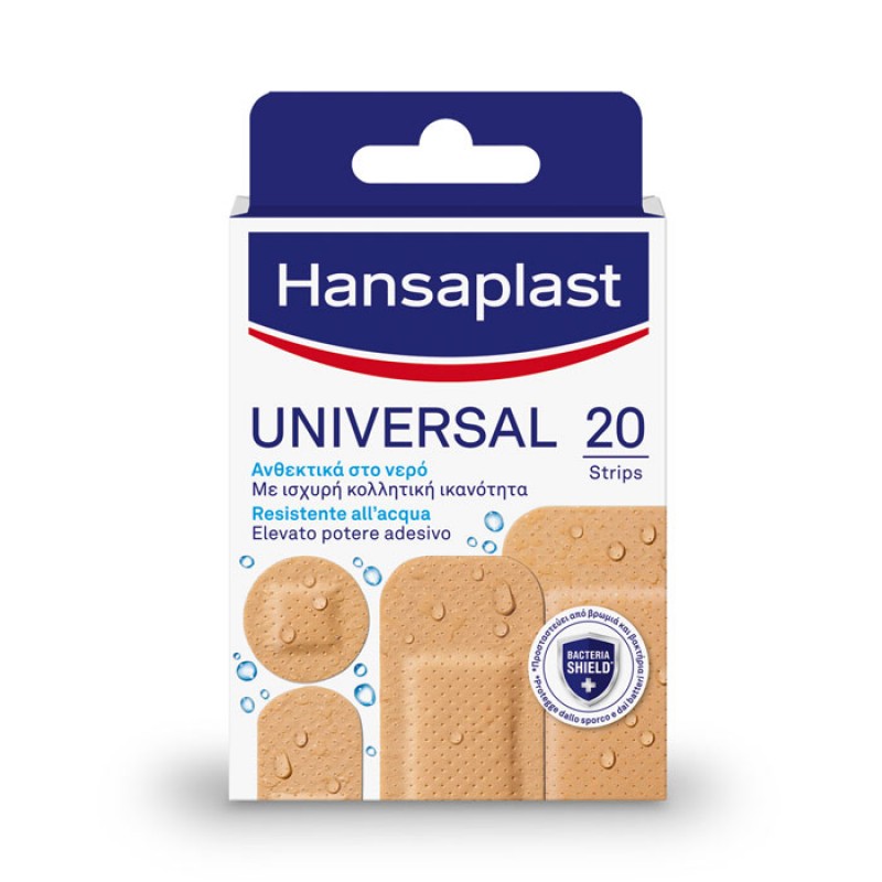 Hansaplast Universal Water Resistant Επιθέματα Ανθεκτικά στο Νερό, 20τεμ