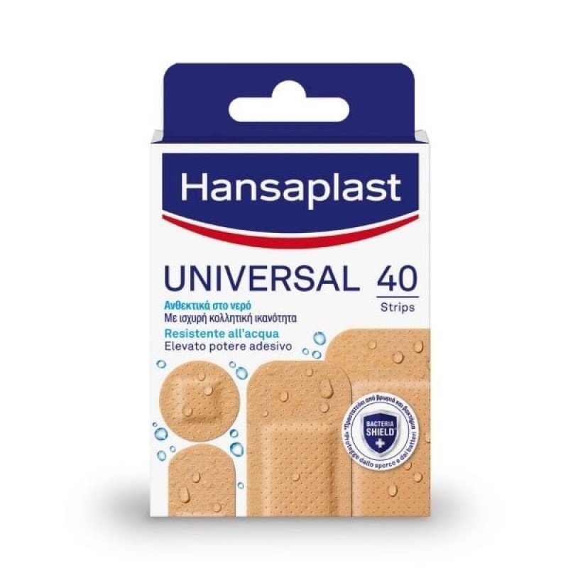 Hansaplast Universal Water Resistant Επιθέματα Ανθεκτικά στο Νερό, 40τεμ