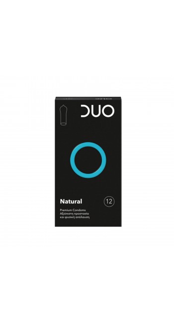 Duo Natural Προφυλακτικά Κανονικά & Διαχρονικά για Φυσική Απόλαυση, 12τμχ