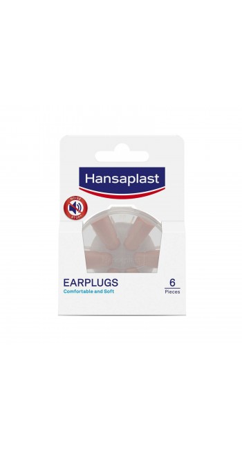 Hansaplast Noise Protection Earplugs Ωτοασπίδες κατά του Θορύβου Επαναχρησιμοποιούμενες, 6τεμ