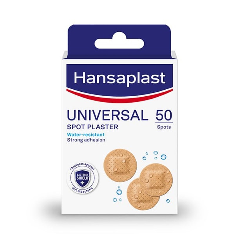 Hansaplast Universal Spot Plaster Στρογγυλά Επιθέματα για την Κάλυψη & Προστασία Μικρών Πληγών, 50τεμ