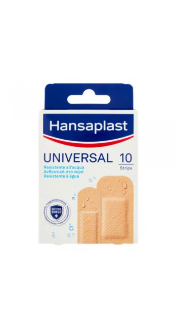 Hansaplast Universal Bacteria Shield Αδιάβροχα Αυτοκόλλητα Επιθέματα 10τμχ