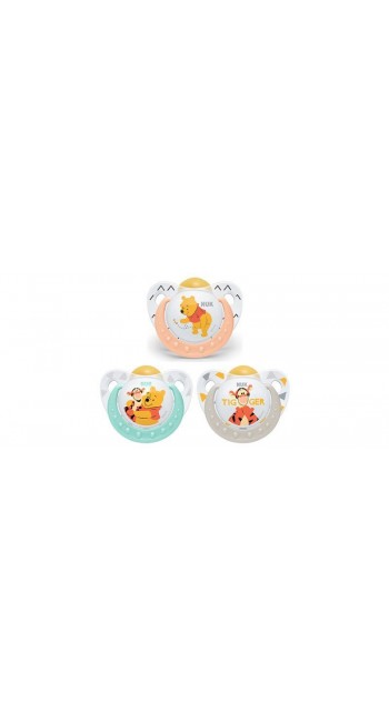 Nuk Trendline Disney Winnie The Pooh Πιπίλα Καουτσούκ 0-6m 1τεμ