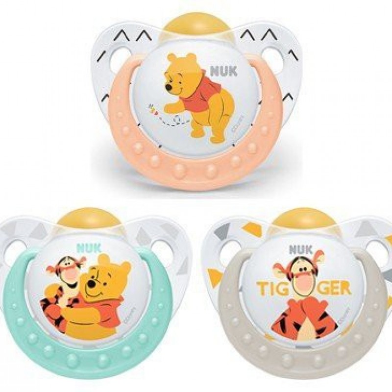 Nuk Trendline Disney Winnie The Pooh Πιπίλα Καουτσούκ 0-6m 1τεμ