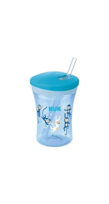 Nuk Action Cup 12m+ Εκπαιδευτικό Κύπελλο με Καλαμάκι, 230ml