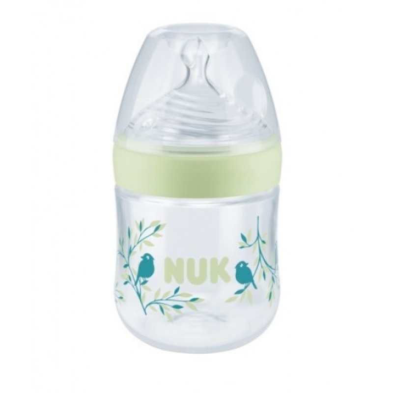 Nuk Πλαστικό Μπιμπερό Nature Sense Temperature Control Θηλή Σιλικόνης S 150ml για 0-6m 1τμχ