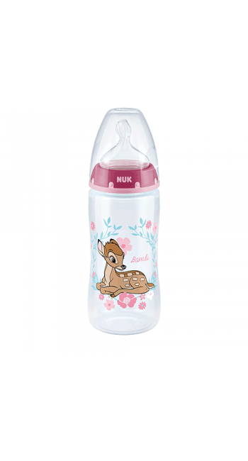 Nuk First Choice+ Disney Baby Pink Μπιμπερό Πρώτη Επιλογή με Θηλή Σιλικόνης Ροζ, 6-18 Μηνών, 300ml