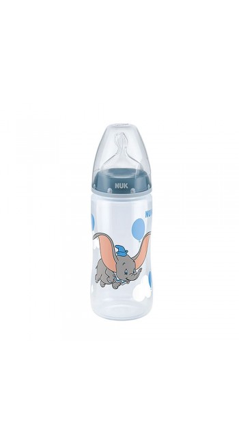 Nuk First Choice Disney Baby Blue Μπιμπερό Πρώτη Επιλογή με Θηλή Σιλικόνης Μπλε, 6-18 Μηνών, 300ml 