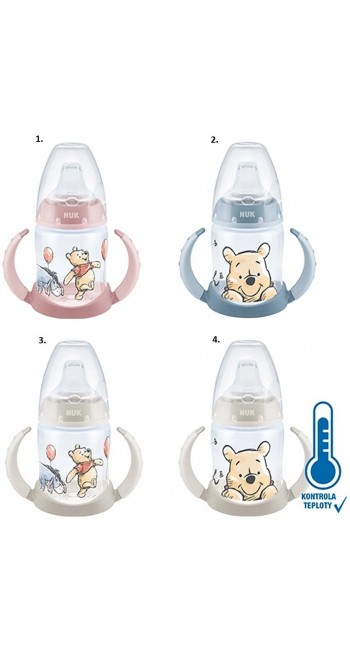 Nuk First Choice Plus Winnie the Pooh Εκπαιδευτικό Πλαστικό Μπιμπερό First Choice 6-18m, 150ml