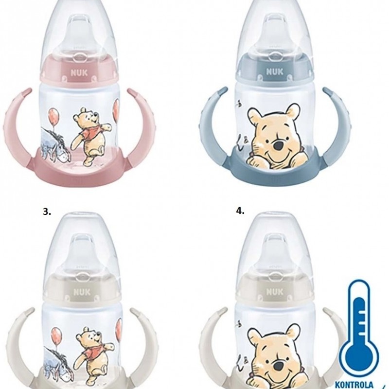 Nuk First Choice Plus Winnie the Pooh Εκπαιδευτικό Πλαστικό Μπιμπερό First Choice 6-18m, 150ml