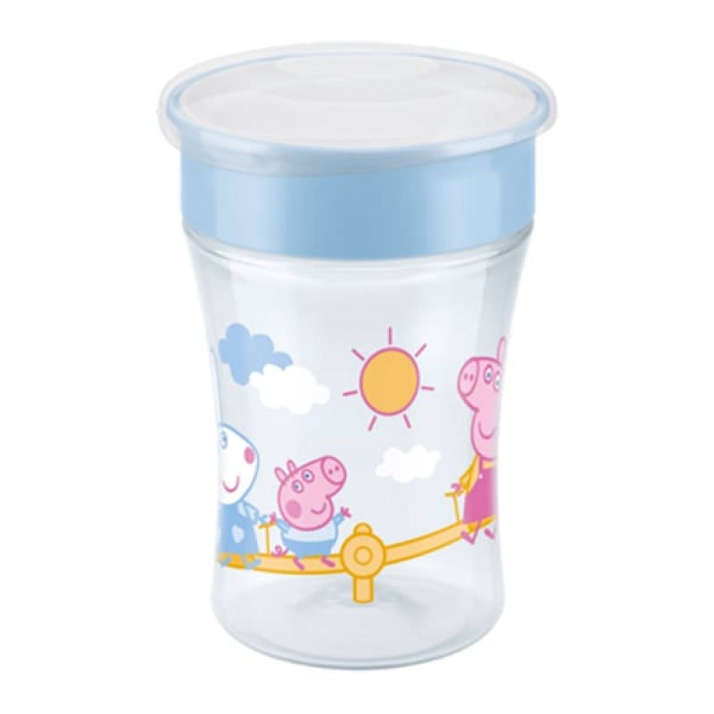 Nuk Peppa Pig Magic Cup με Χείλος και Καπάκι 8m+ 230ml