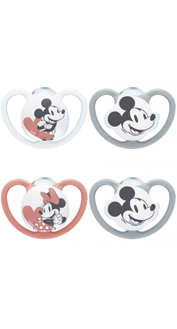 Nuk Space Disney Baby Ορθοδοντική Πιπίλα Σιλικόνης σε Θήκη 6-18m, 1τεμ