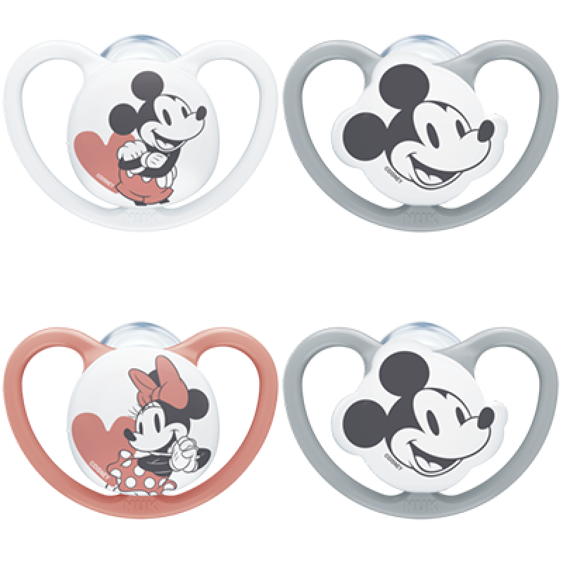 Nuk Space Disney Baby Ορθοδοντική Πιπίλα Σιλικόνης σε Θήκη 6-18m, 1τεμ