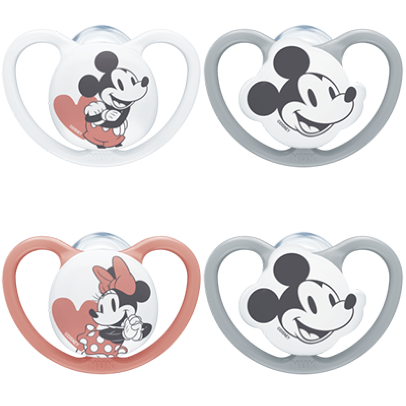 Nuk Space Disney Baby Ορθοδοντική Πιπίλα Σιλικόνης σε Θήκη 18-36m, 1τεμ