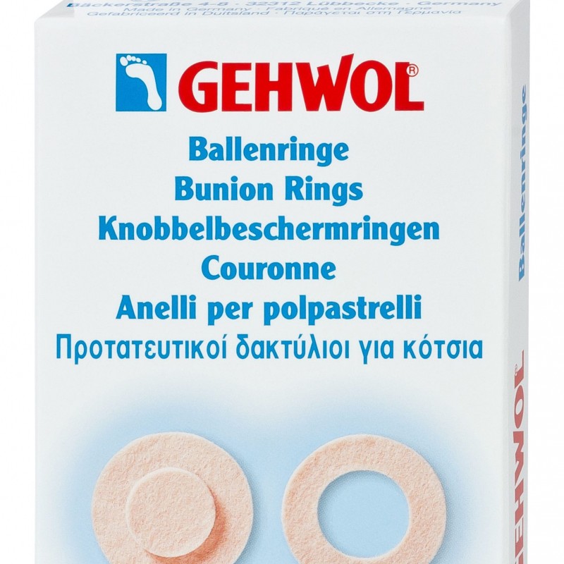 Gehwol Bunion Ring Round, Στρογγυλός Προστατευτικός Δακτύλιος για τα Κότσια 6τμχ 