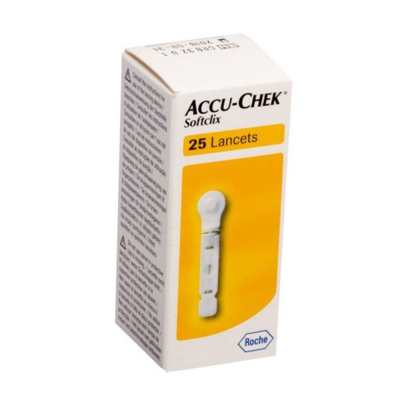 Accu-Chek Softclix Βελόνες Μέτρησης Σακχάρου, 25τμχ