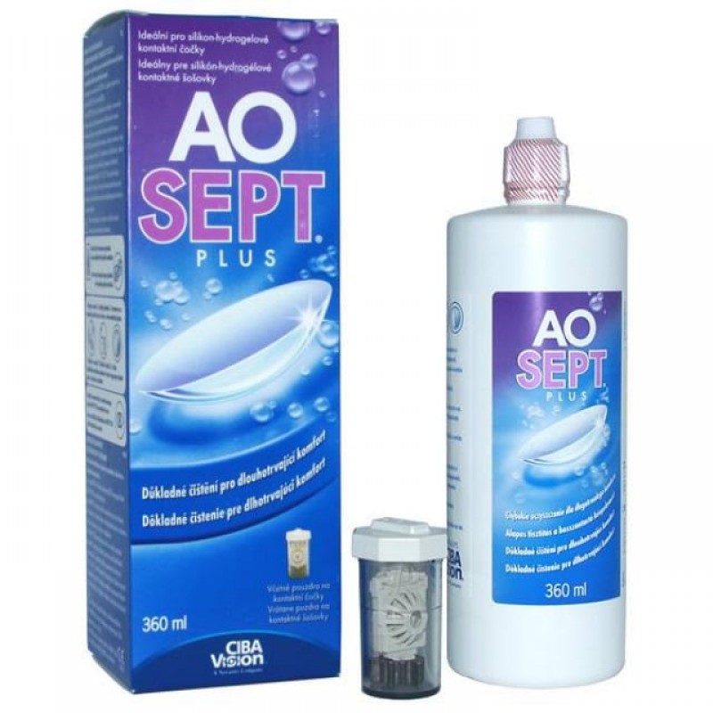 Alcon Aosept Plus Σύστημα Φροντίδας φακών Επαφής, 360ml