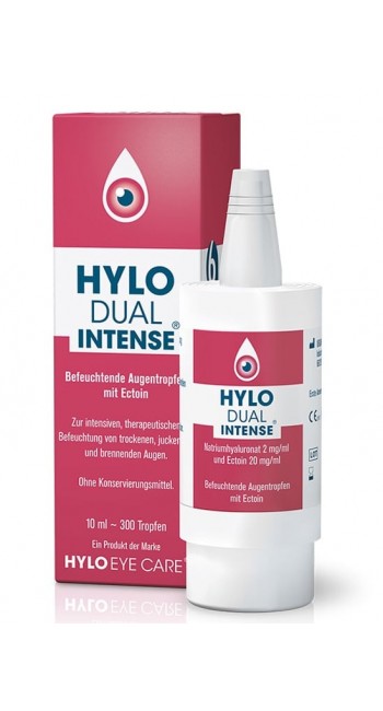 UrsaPharm Hylo Dual Intense Λιπαντικές Οφθαλμικές Σταγόνες για την Επίμονη Ξηροφθαλμία, 10ml