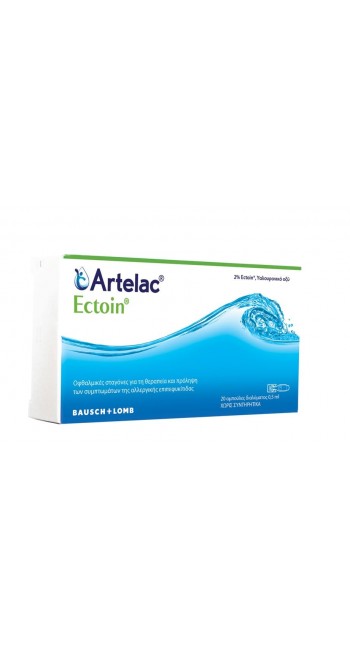 Bausch & Lomb Artelac Ectoin Οφθαλμικές Σταγόνες για τη θεραπεία πρόληψη των συμπτωμάτων της Αλλεργικής Επιπεφυκίτιδας, 20x0.5ml