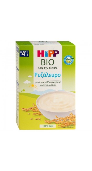 Hipp Bio Ρυζάλευρο Κρέμα χωρίς Γάλα, 200gr