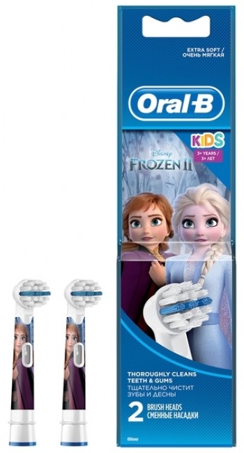 Oral-B Stages Power Frozen, Ανταλλακτικά για Ηλεκτρική Παιδική Οδοντόβουρτσα 2τμχ 