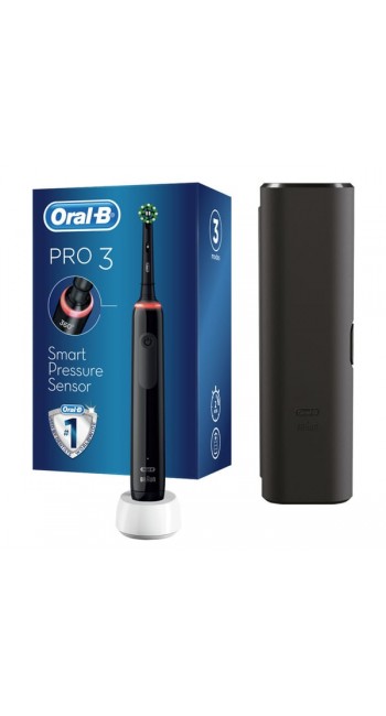 Oral-B Pro3 3500 Cross Action Black Gift Edition Ηλεκτρική Οδοντόβουρτσα, 1τεμ