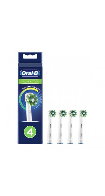 Oral-B Cross Action Clean Maximiser Ανταλλακτικές Κεφαλές, 4τμχ