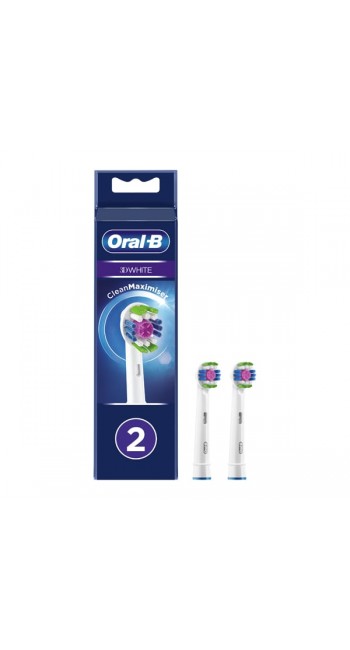 Oral-B 3D White Clean Maximiser Ανταλλακτικές Κεφαλές, 2τμχ