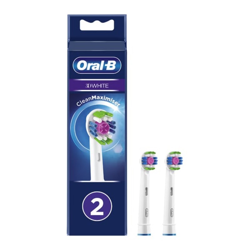 Oral-B 3D White Clean Maximiser Ανταλλακτικές Κεφαλές, 2τμχ