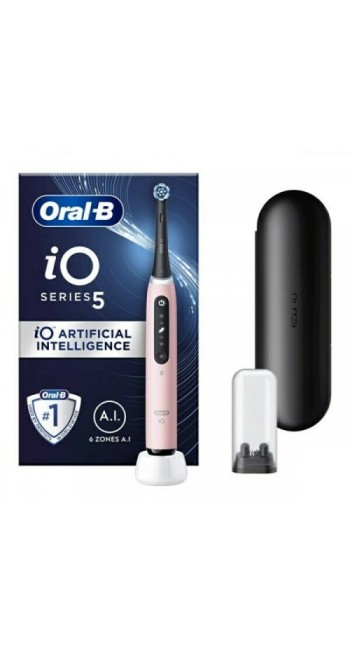 Oral-B iO Series 5 Pink Ηλεκτρική Οδοντόβουρτσα Ροζ, 1τμχ