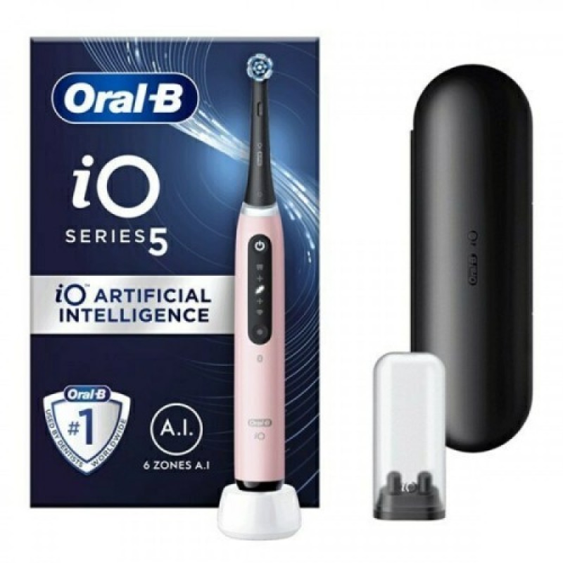 Oral-B iO Series 5 Pink Ηλεκτρική Οδοντόβουρτσα Ροζ, 1τμχ