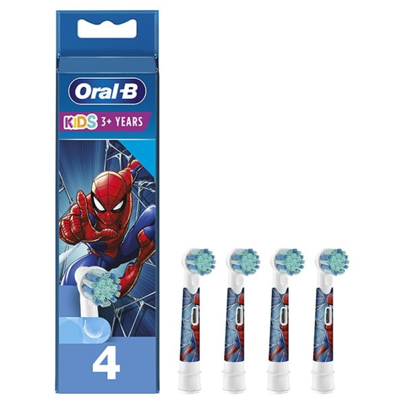 Oral-B Kids Spiderman Ανταλλακτικές Κεφαλές, 4τμχ