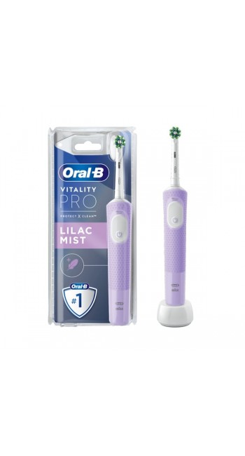 Oral-B Vitality Pro Lilac Mist Ηλεκτρική Οδοντόβουρτσα Μωβ Χρώμα, 1τεμ