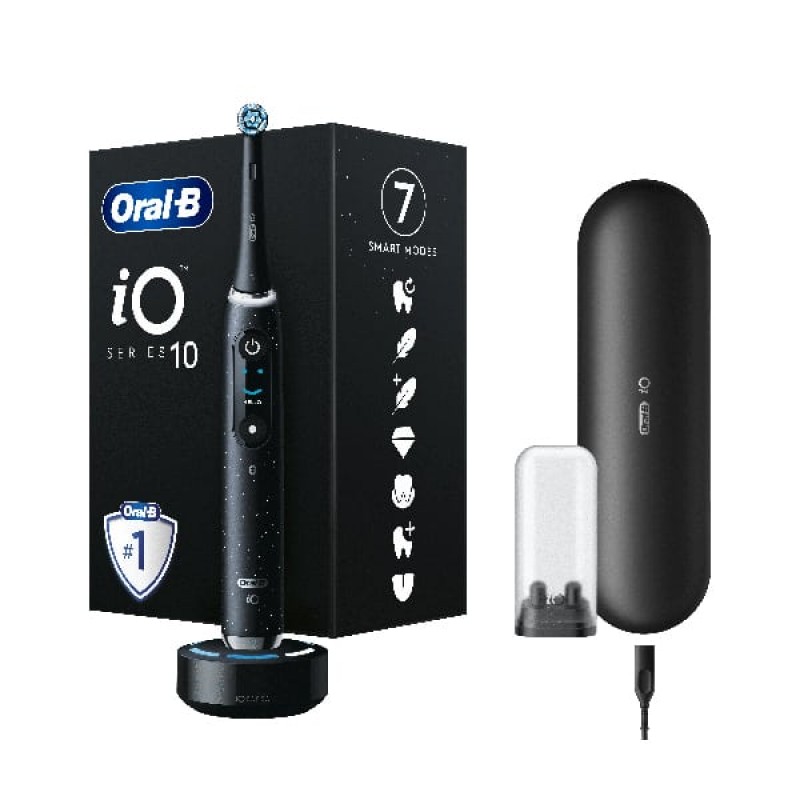 Oral-B iO Series 10 Magnetic Cosmic Black Ηλεκτρική Οδοντόβουρτσα Μαύρη, 1τμχ 