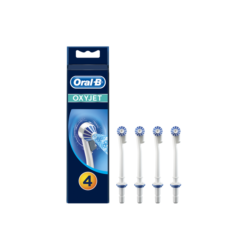 Oral-B OxyJet Ανταλλακτικές Κεφαλές Ηλεκτρικής Οδοντόβουρτσας, 4τμχ