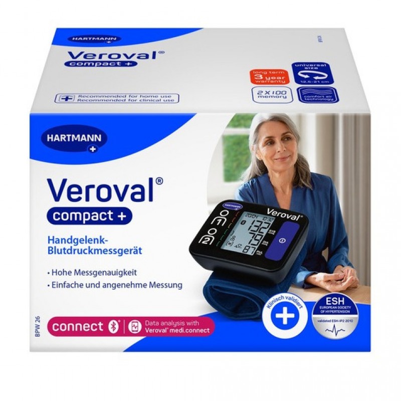 Hartmann Veroval® Compact Ηλεκτρονικό Πιεσόμετρο Καρπού, 1τμχ