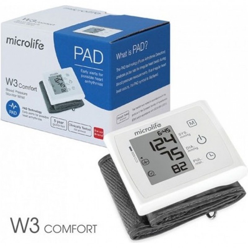 Microlife BP W3 Comfort Ψηφιακό Πιεσόμετρο Καρπού, 1τμχ