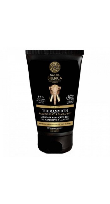 Natura Siberica Men The Mammoth Κρεμώδης Αφρός Ξυρίσματος & Μάσκα 2σε1, 150ml