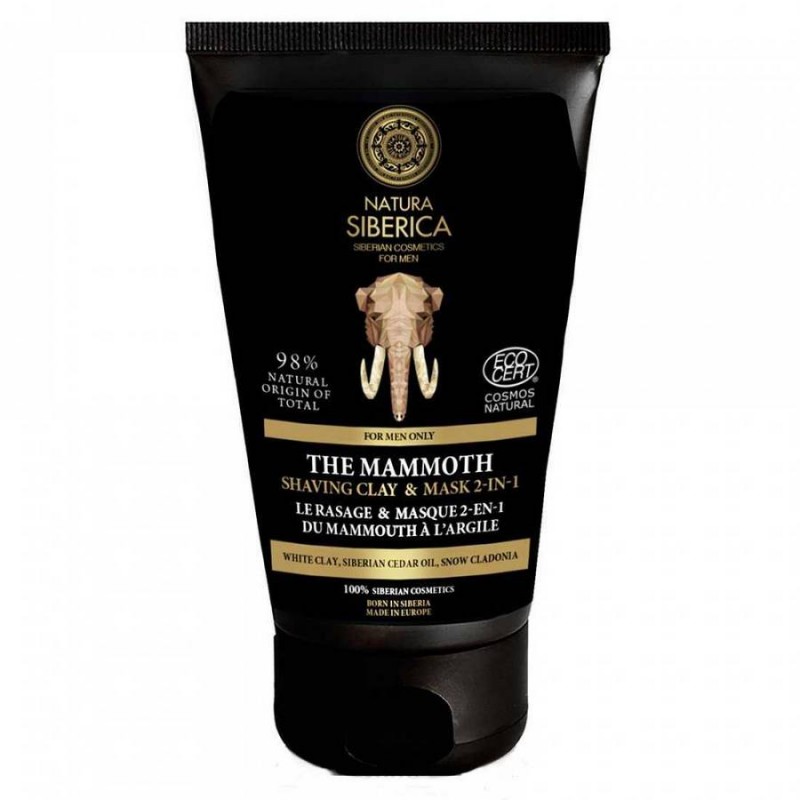 Natura Siberica Men The Mammoth Κρεμώδης Αφρός Ξυρίσματος & Μάσκα 2σε1, 150ml