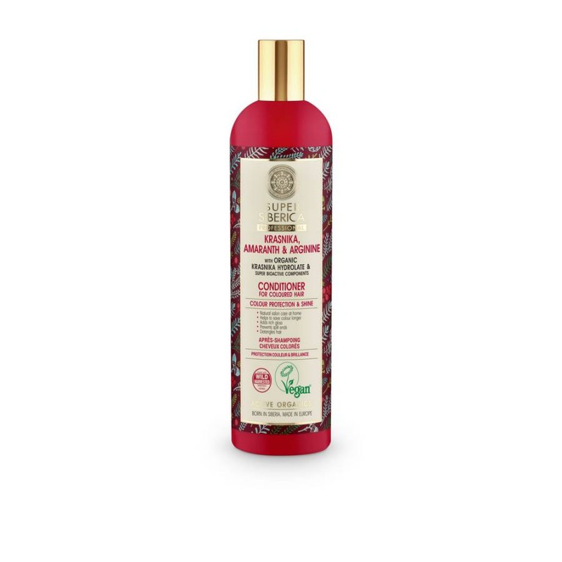 Natura Siberica Super Siberica Krasnika, Amaranth & Arginine Conditioner για Βαμμένα Μαλλιά, 400ml