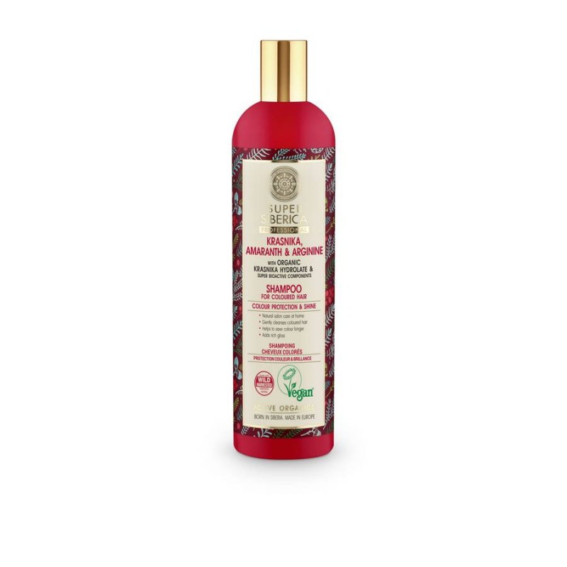 Natura Siberica Super Siberica Krasnika, Amaranth & Arginine Shampoo Σαμπουάν για Βαμμένα Μαλλιά, 400ml